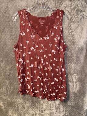 A:Glow Maternity Floral Sleeveless Tank Top Size L